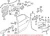 Genuine VW/Audi Door Hinge 4H0831401