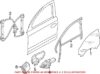 Genuine VW/Audi Window Channel – Front Passenger Side 4H0837440D