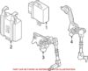 Genuine VW/Audi Headlight Level Sensor – Front Driver Side 4H0941285H