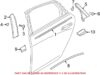 Genuine VW/Audi Door Applique – Rear Driver Side Forward