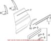 Genuine VW/Audi Door Applique – Rear Driver Side Rearward 4L0839903A1P9