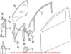 Genuine VW/Audi Window Channel – Front Passenger Side 4M0837432B