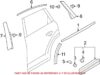 Genuine VW/Audi Door Applique – Rear Driver Side Forward 4M0839901
