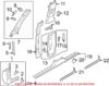 Genuine VW/Audi Door Trim Sill Plate Insert – Rear Passenger Side 4M0853376A9B9