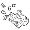 Genuine VW/Audi Disc Brake Caliper – Rear Driver Side