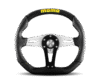 Momo Trek Steering Wheel 350 mm - Black AirLeather/Brshd Al Spokes