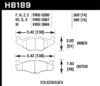 Hawk Blue 9012 Brake Pads Volkswagen