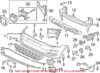 VW Bumper Cover Support Rail – Front Passenger Side 5G0807724C