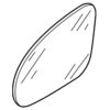 Side Mirror Glass – Driver Side (Flat)
