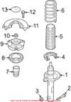 VW Suspension Strut – Front