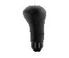 Momo Anatomico Shift Knob - Black Leather, Black Stitching