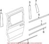 VW Door Applique – Rear Passenger Side Rearward 7B0847902A