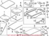 VW Sunroof Glass Hardware Kit 7P0898955