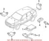 VW Tire Pressure Monitoring System Transmitter 7PP907283