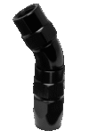 Vibrant -3AN 30 Degree High Flow Hose End Fitting for PTFE Lined Hose - Aluminum
