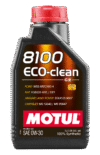Motul 1L Synthetic Engine Oil 8100 Eco-Clean 0W30 12X1L - C2/API SM/ST.JLR 03.5007 - 1L