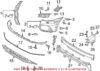 Genuine VW/Audi Bumper Cover Support Rail – Front Passenger Side Outer 80A807284A