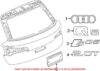 Genuine VW/Audi License Plate Bracket – Rear 80A827113A9B9