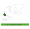 Genuine VW/Audi Disc Brake Caliper – Rear Passenger Side 8D0615424C