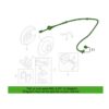 Genuine VW/Audi ABS Wheel Speed Sensor – Rear Passenger Side 8E0927807G