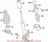 Genuine VW/Audi Shock Absorber – Rear Driver Side 8F0513025A