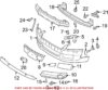 Genuine VW/Audi Bumper Impact Bar Bracket – Front Driver Side 8J0806539A