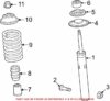 Genuine VW/Audi Suspension Strut Bumper – Front 8K0412131F