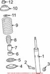 VW Shock Absorber – Front Driver Side 8K0413029N