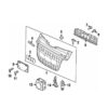 Genuine VW/Audi Grille Backing – Front Center 8K0807233G