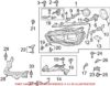 Genuine VW/Audi Headlight Seal – Driver Side 8K0941191B