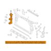 Genuine VW/Audi Radiator Air Duct – Passenger Side 8R0121284R