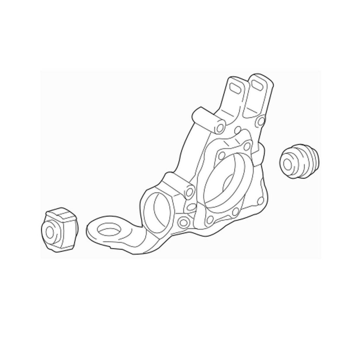 Genuine VW/Audi Steering Knuckle – Rear Driver Side 8R0505431F