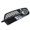 Genuine VW/Audi Foglight Grille – Passenger Side (Satin Black) (S-Line) 8R0807682NBJI
