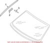 Genuine VW/Audi Windshield Weather Strip – Passenger Side (Satin Black) 8R0854328A01C