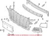 Genuine VW/Audi License Plate Bracket – Front 8S0807287A3FZ
