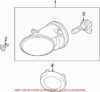 Genuine VW/Audi Fog Light Trim – Front Driver Side 8T08531013FZ