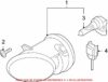 Genuine VW/Audi Fog Light – Front Passenger Side 8T0941700B