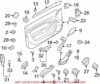 Genuine VW/Audi Door Armrest – Front Driver Side 8T186717324A