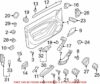 Genuine VW/Audi Door Window Switch Bezel – Front Passenger Side 8T19595287PE