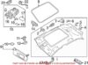 Genuine VW/Audi Sun Visor – Passenger Side 8U0857552AJ7C0