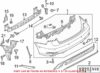 Genuine VW/Audi Bumper Cover Support Rail – Rear Passenger Side 8V5807378A