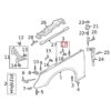 Genuine VW/Audi Fender Retaining Bracket – Front 8W0821471