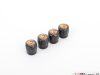 Porsche Crest Black Valve Stem Caps - Set of Four