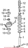 Shock Absorber – Rear (Without Air Suspension) (Without Electronic Controlled Suspension)