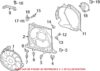 Porsche Auxiliary Cooling Fan Assembly 98162493501