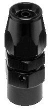Vibrant -3AN Straight High Flow Hose End Fitting for PTFE Lined Flex Hose - Aluminum