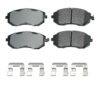 SAAB Disc Brake Pad Set – Front (Ceramic) (ProACT) – Akebono PROACT Ultra-Premium ACT929A