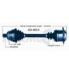 Audi CV Axle Shaft – Front Driver Side – Aftermarket AD8019