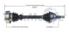 Audi VW CV Axle Shaft – Front Passenger Side – Aftermarket AD8049