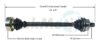 Audi CV Axle Shaft – Front Driver Side – Aftermarket AD8061